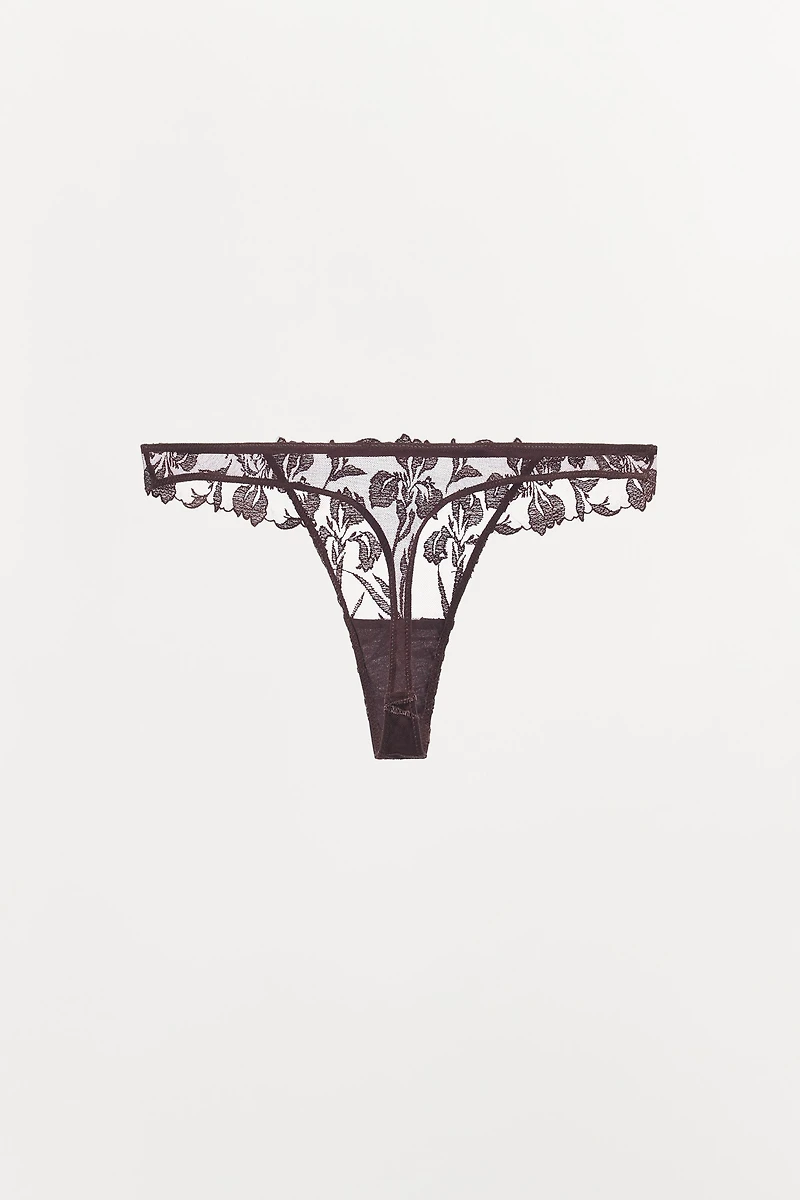 TANGA BRODERIES DENTELLE