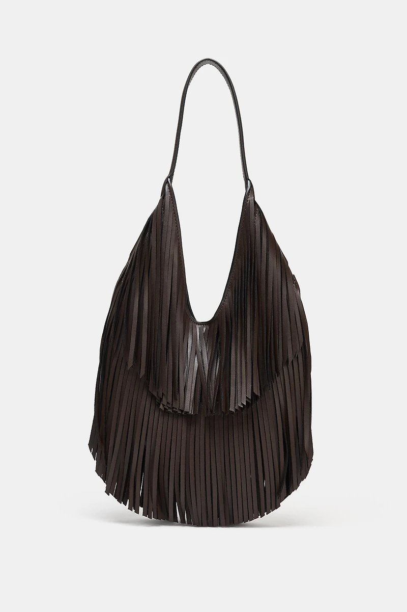 FRINGED SHOPPER BAG