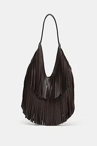 FRINGED SHOPPER BAG
