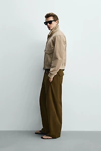 WASHED COTTON REGULAR FIT JACKET