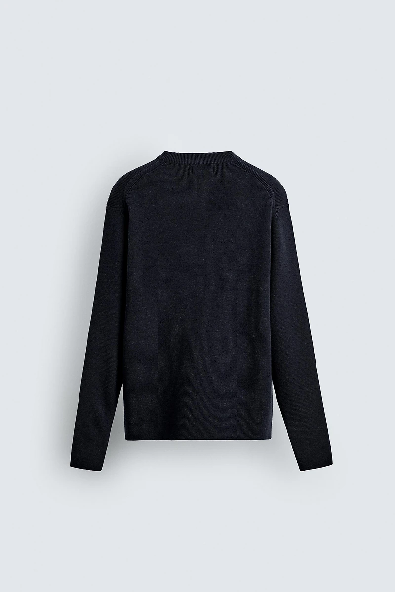 WOOL BLEND TEXTURED JUMPER