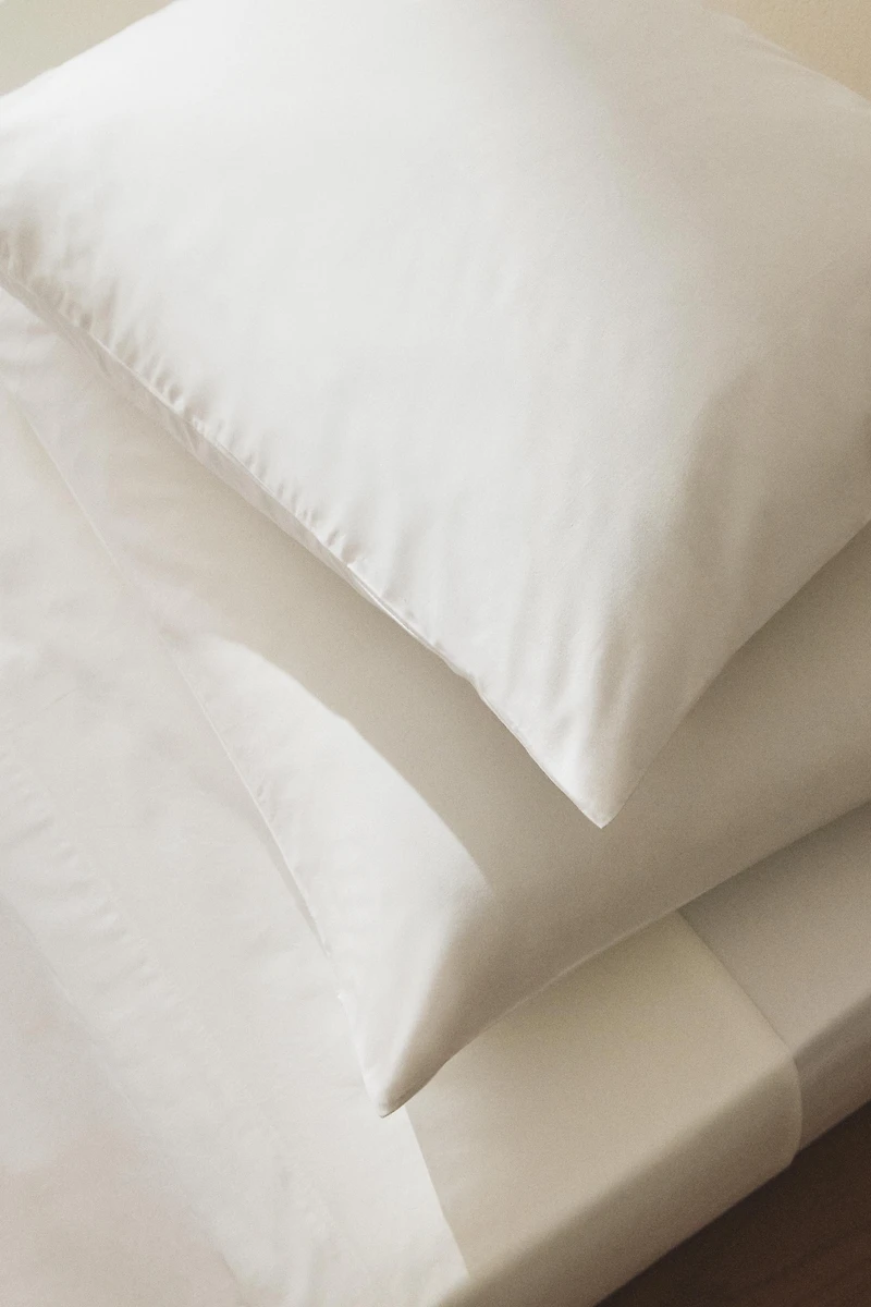 PERCALE COTTON PILLOWCASE ( THREAD COUNT
