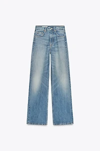 JEAN TRF À JAMBES LARGES TAILLE HAUTE LONGUEUR CHEVILLE
