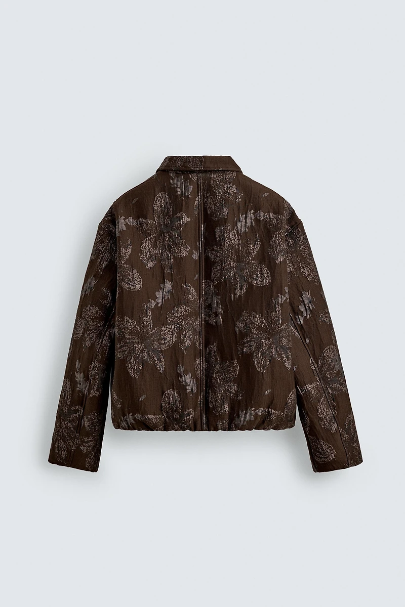 FLORAL JACQUARD JACKET