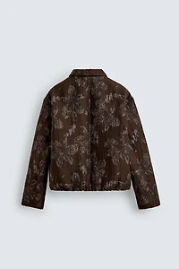 FLORAL JACQUARD JACKET