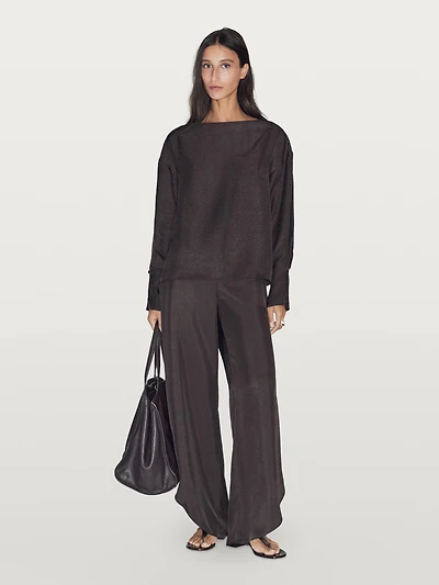 Flowing blouse with button details