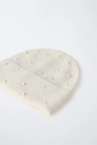 PEARL KNIT BEANIE