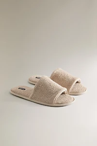 OPEN TERRY BATHROOM SLIPPERS