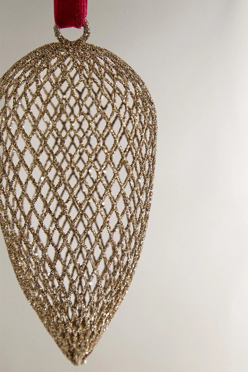 LONG MESH CHRISTMAS TREE ORNAMENT