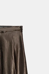 ZW COLLECTION LIMITED EDITION SATIN EFFECT MIDI SKIRT