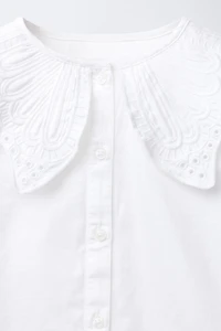 EMBROIDERED COLLAR SHIRT