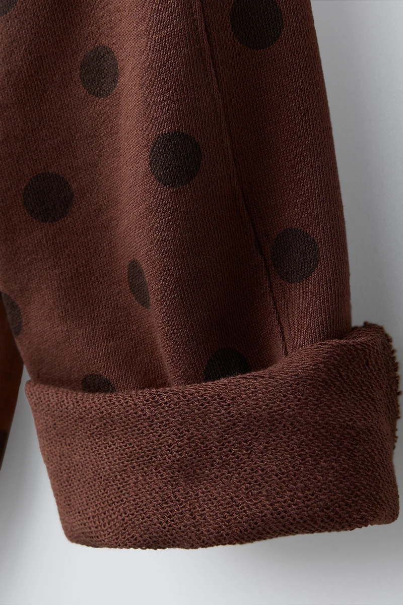 POLKA DOT BLOOMER PLUSH PANTS