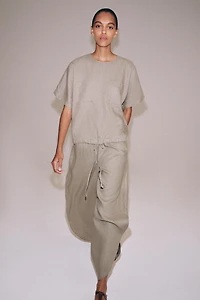 ZW COLLECTION 100% LINEN VENTED PANTS