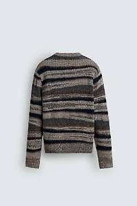 JACQUARD STRIPED SWEATER
