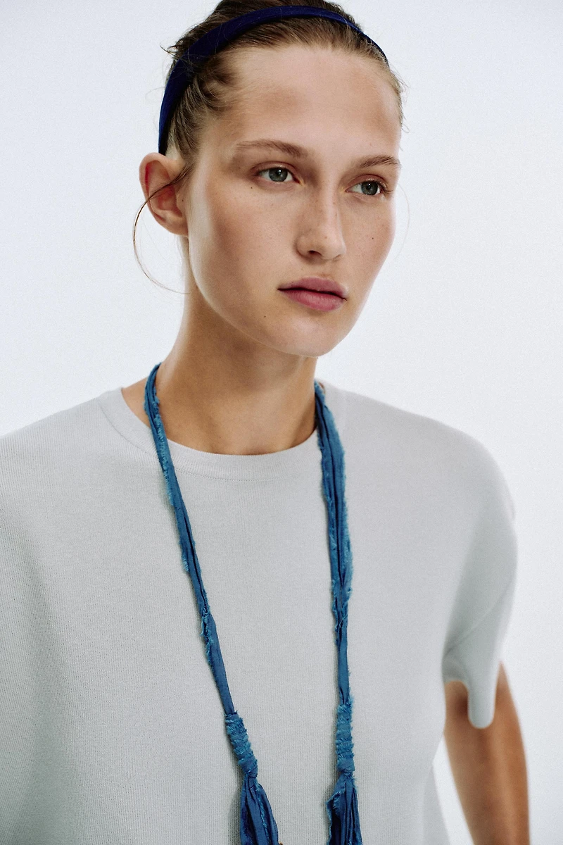 TOP OVERSIZE EN MAILLE UNIE