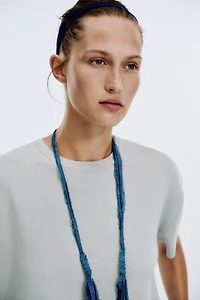 TOP OVERSIZE EN MAILLE UNIE