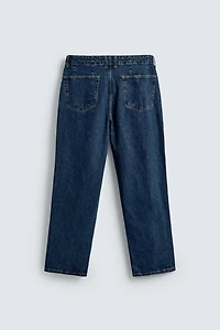 DENIM CHINO STRAIGHT FIT PANTS