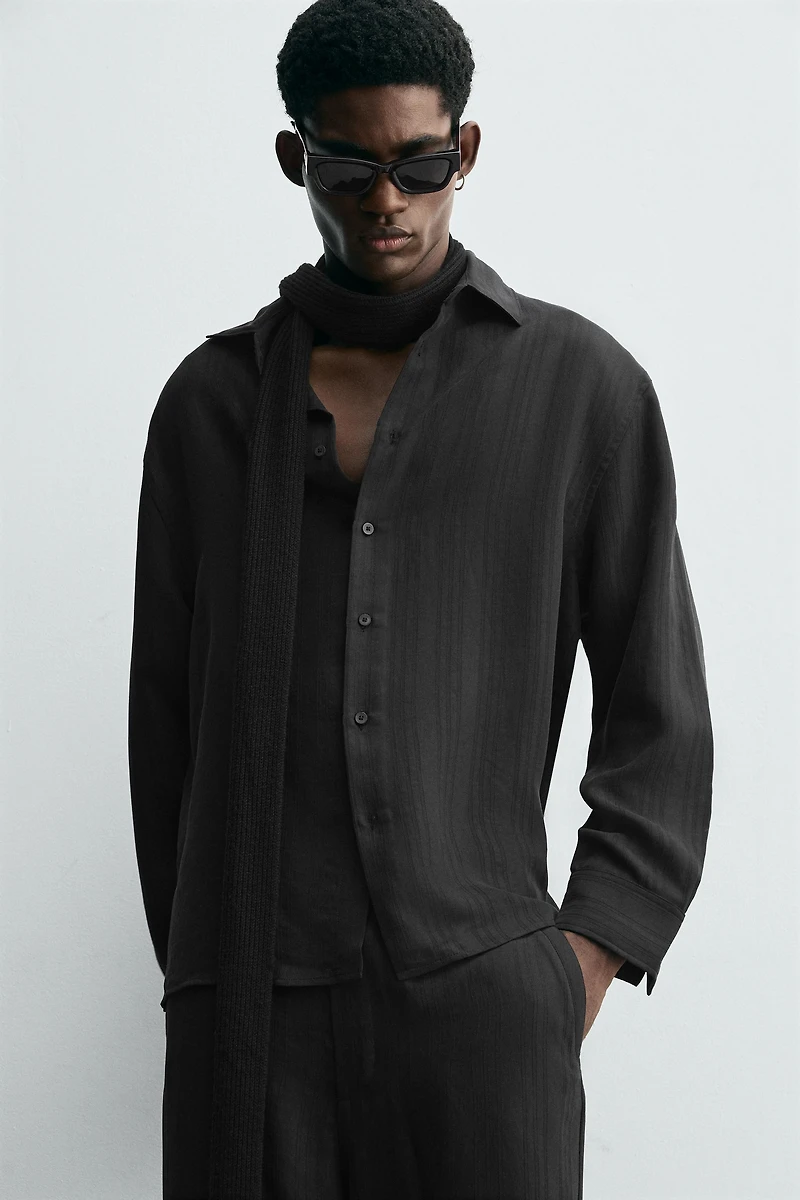 STRIPED JACQUARD SHIRT