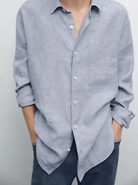 100% linen regular fit shirt