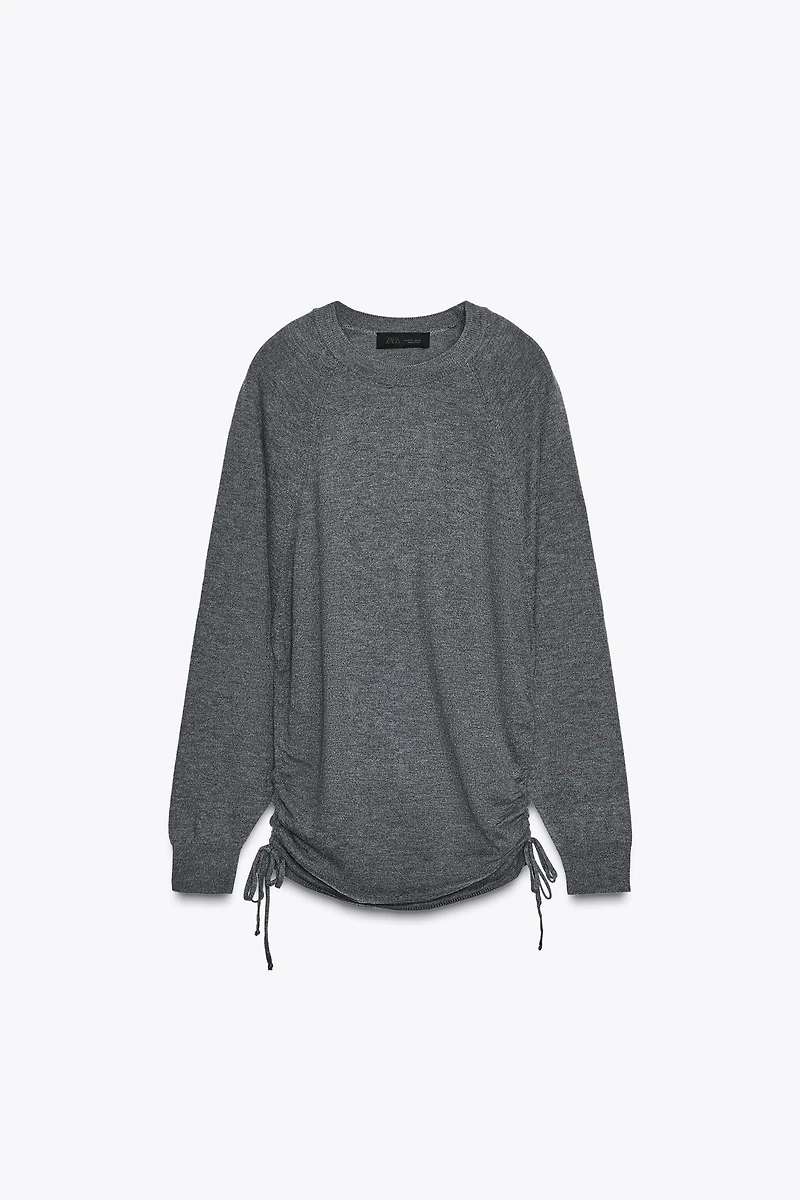 TIE KNIT SWEATER