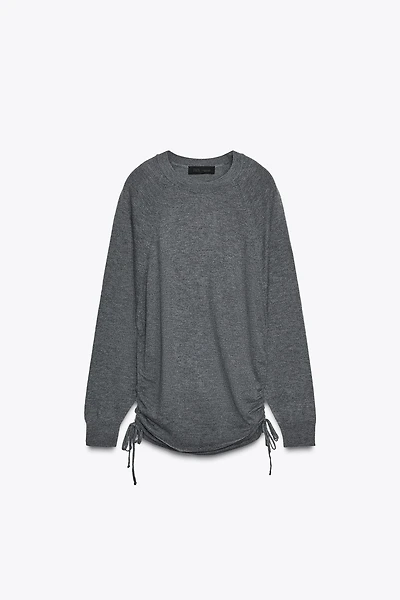 TIE KNIT SWEATER