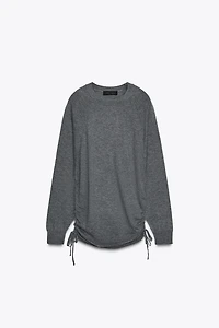 TIE KNIT SWEATER