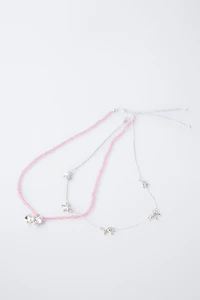 TWO-PACK OF BOW NECKLACES