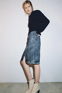 ZW COLLECTION DENIM MIDI SKIRT