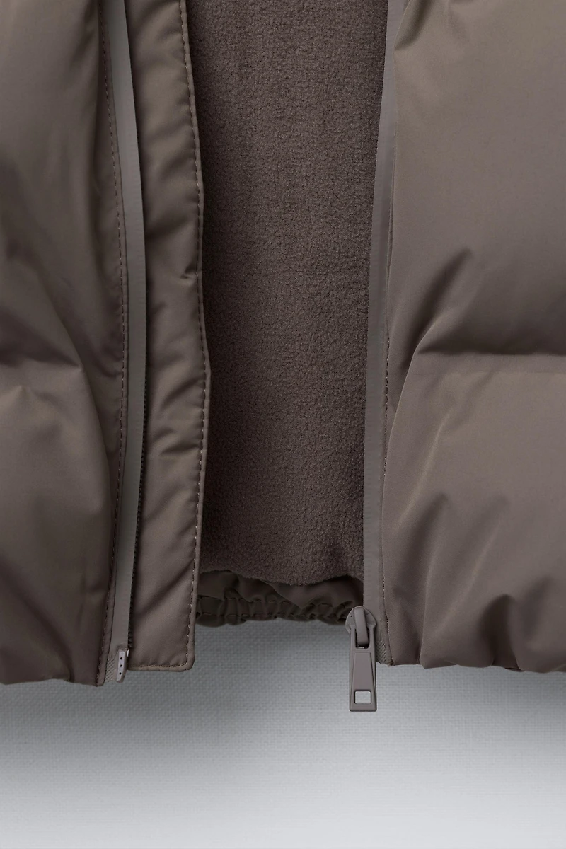 WATER REPELLENT HOODED PUFFER COAT