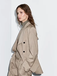 100% wool double-breasted blazer