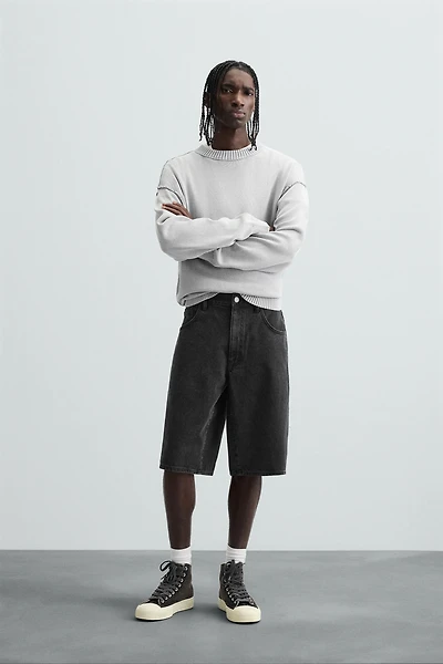 BAGGY FIT DENIM SHORTS