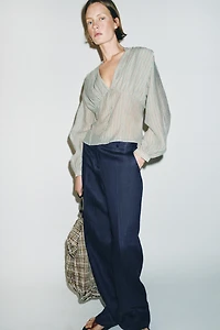 STRIPED WAIST SHIRT