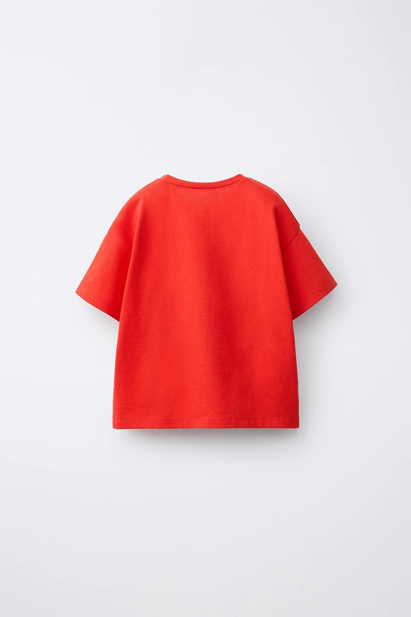 RUFFLY PRINT T-SHIRT