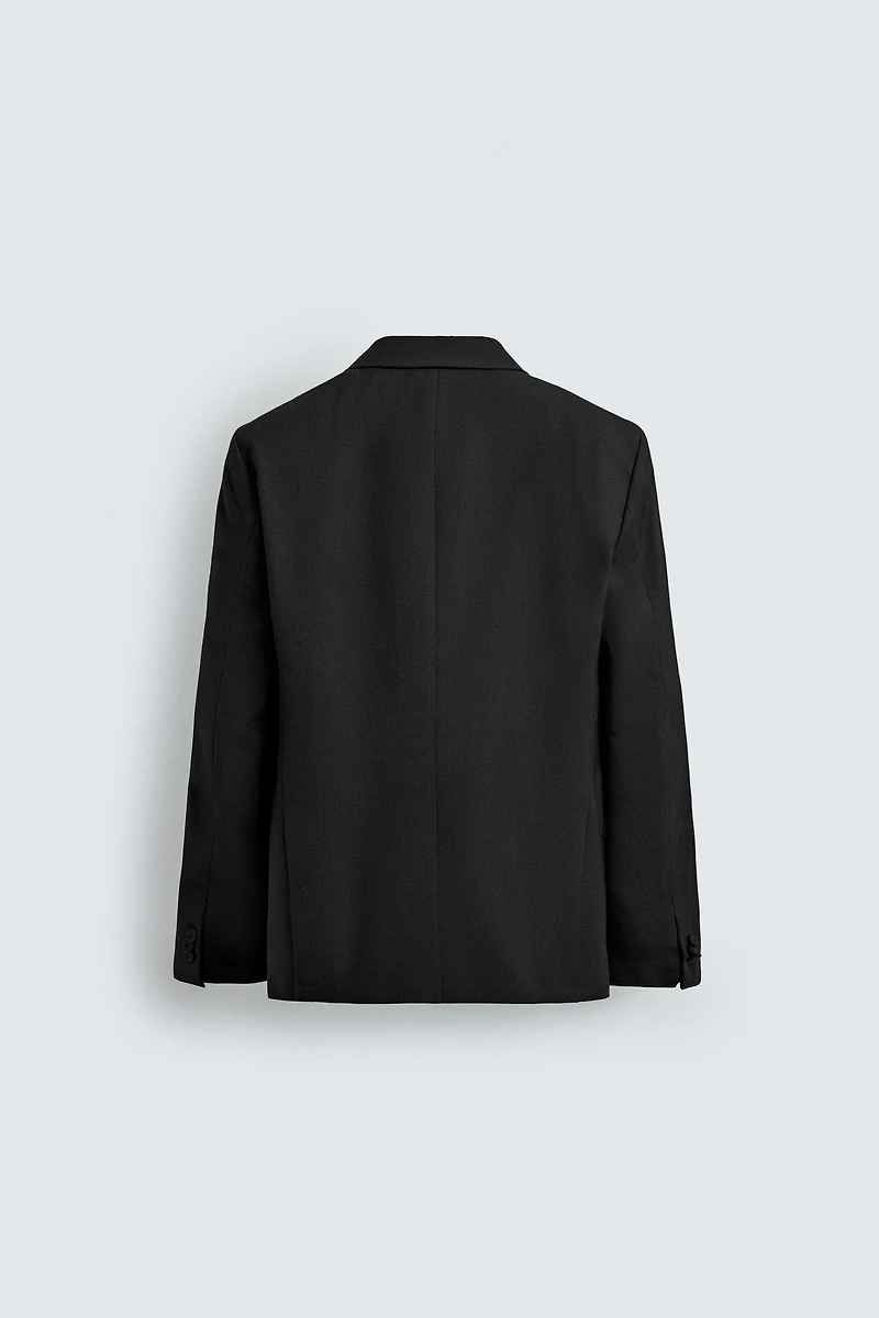 DOUBLE BREASTED TUXEDO BLAZER