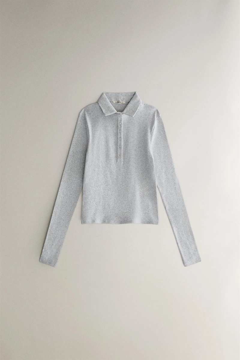 LONG SLEEVE POLO SHIRT