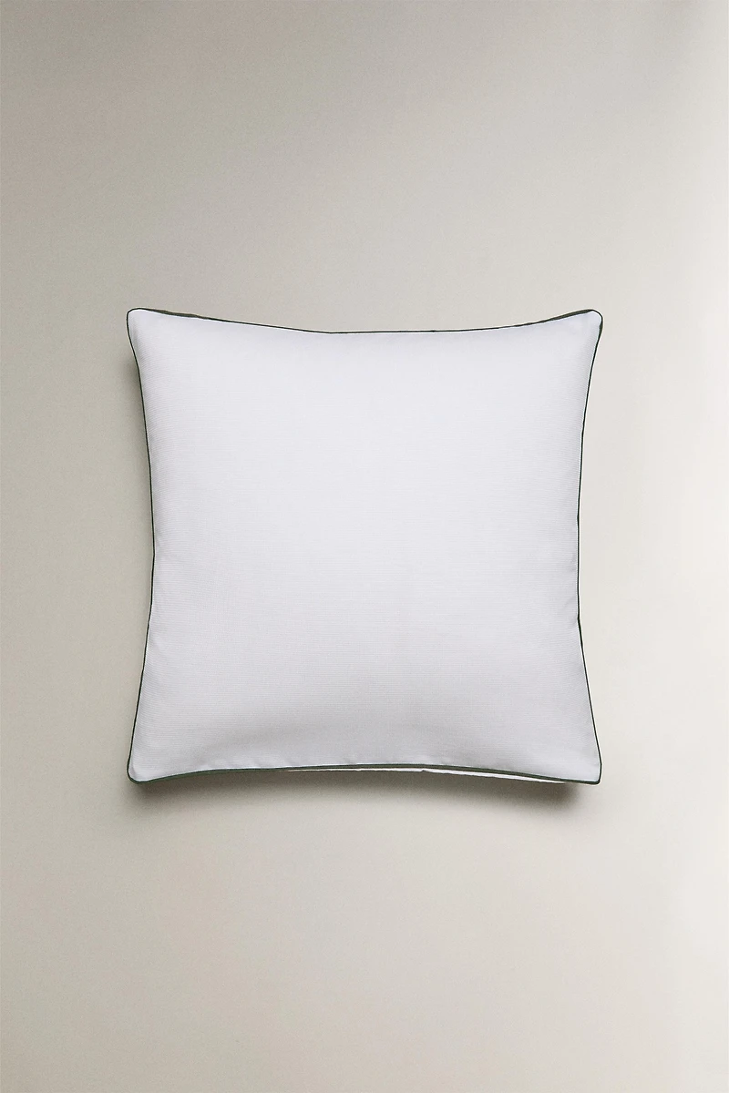 PIQUÉ PIPING PILLOWCASE