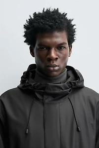 RUBBERIZED HOODED PARKA