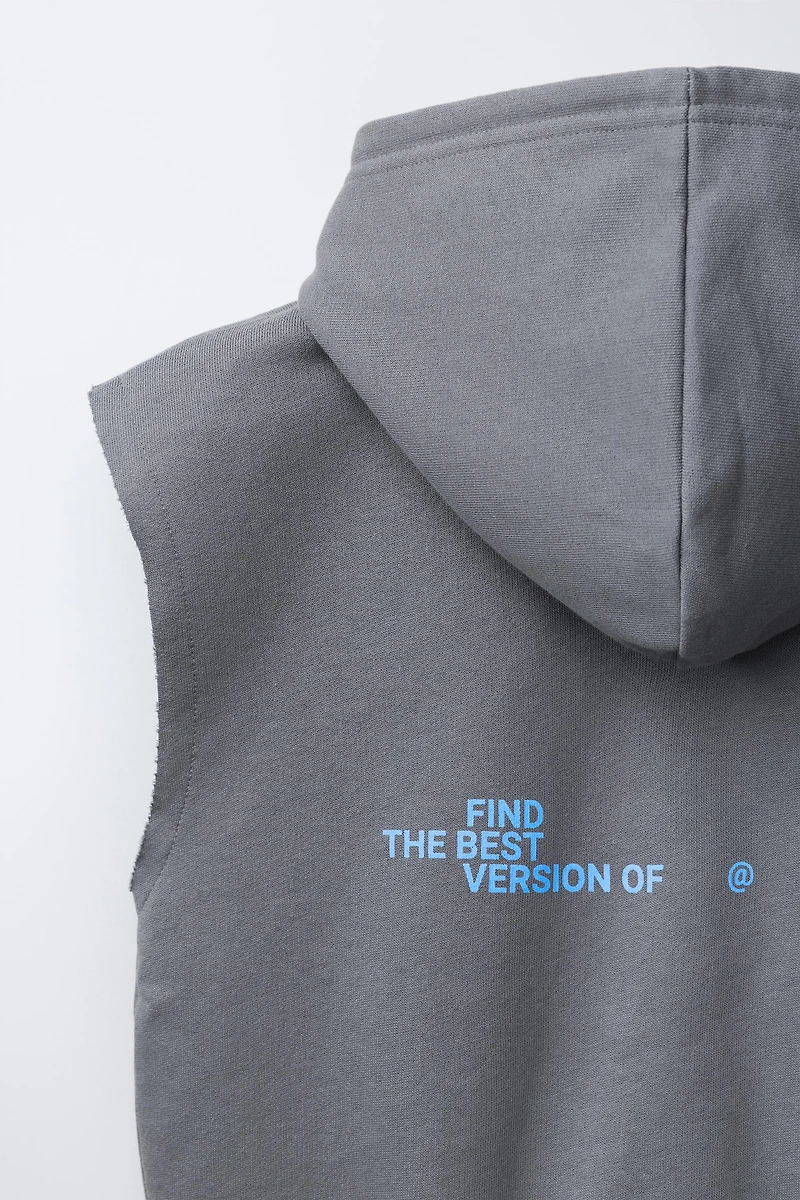 GRAFFITI HOODIE VEST