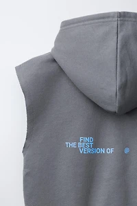 GRAFFITI HOODIE VEST