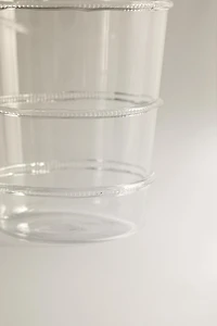 BOROSILICATE TUMBLER WITH LINES