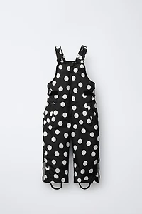 WATER-RESISTANT AND WINDPROOF POLKA DOT OVERALLS