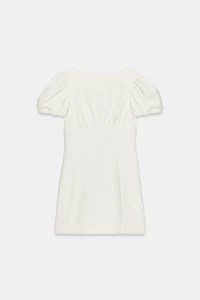 SHORT PLEATED DRESS WITH POCKETS