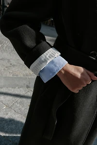 LONG BELTED WOOL COAT