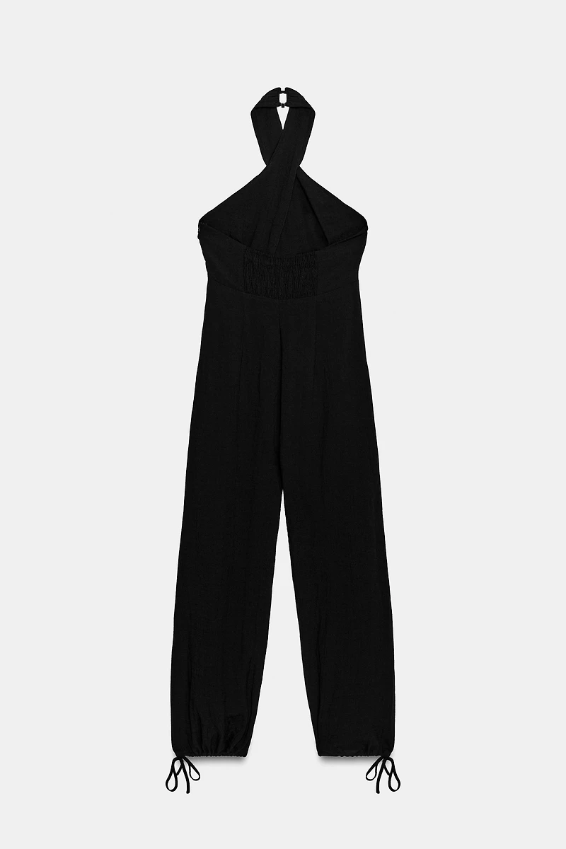HALTER NECK BALLOON JUMPSUIT