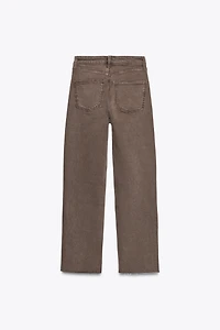 TRF HIGH-WAISTED CROPPED FLARE JEANS