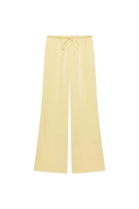 DRAWSTRING SATIN PANTS