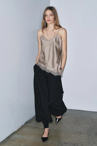 LACE CAMISOLE TOP ZW COLLECTION