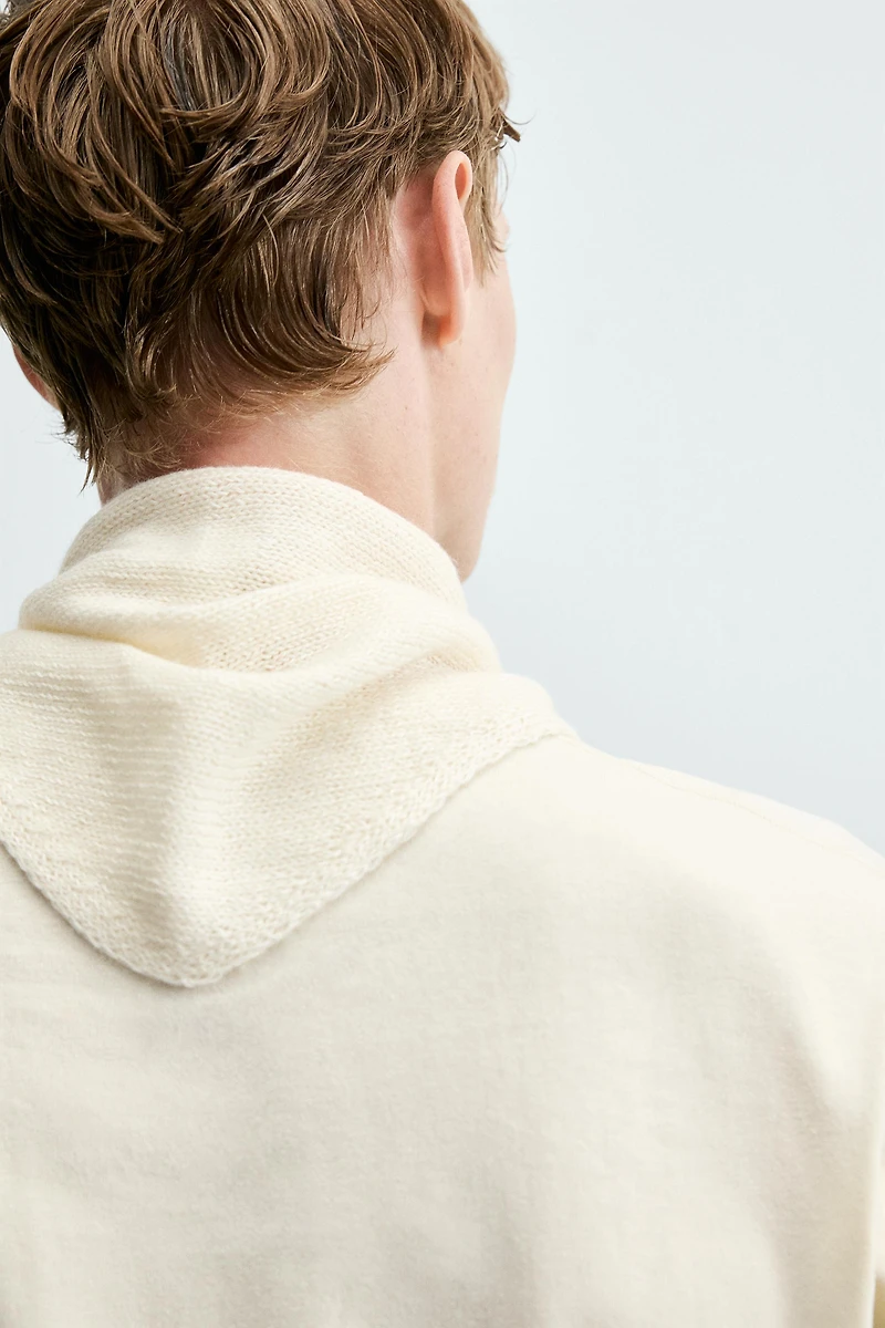 LINEN AND CASHMERE KNIT BANDANA