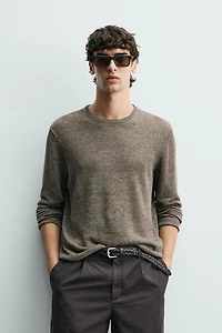 REGULAR FIT 100% LINEN JUMPER