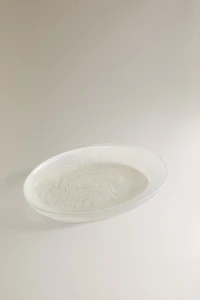 FROSTED GLASS BATHROOM SOAP DISH